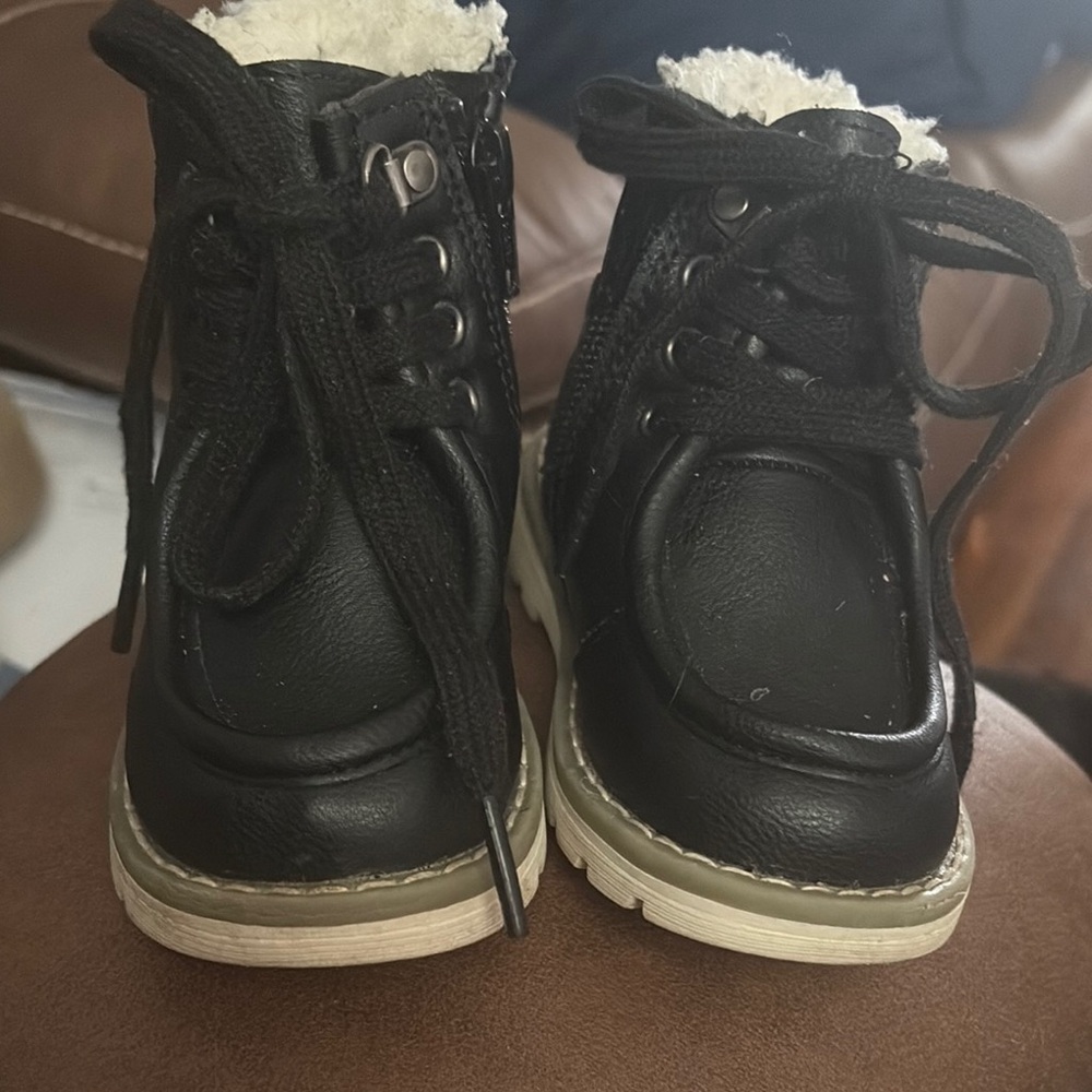 Kids Black Boots
